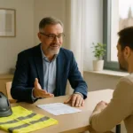 Corredor de seguros en Palma contratando seguro de patinete/VMP con cliente