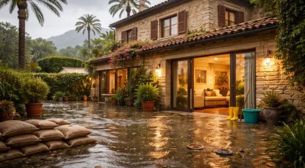 Tormentas, lluvias intensas y daños en viviendas: revisa tu seguro de hogar antes de que sea tarde Vivienda en Palma tras una lluvia intensa con daños visibles en terraza